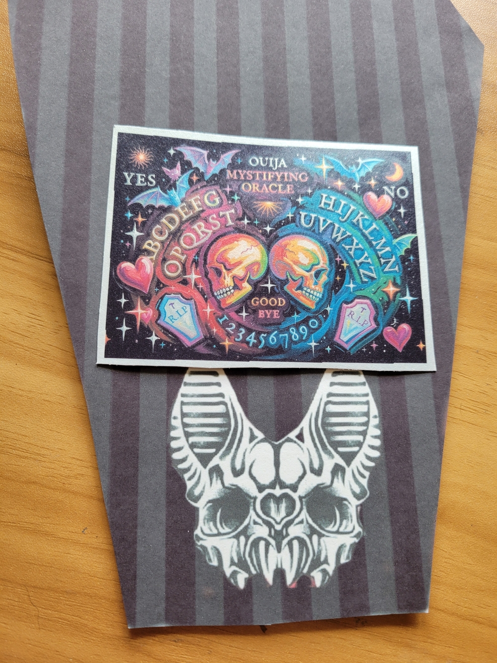 💀NEW💀 Hand Crafted Skull Ouija Board Magnet